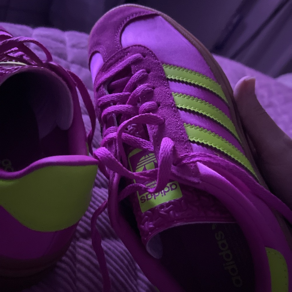 Adidas Neon Pink and Lime Sneakers Gazelles - Picture 8 of 8